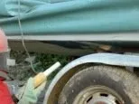 Boat after blast cleaning