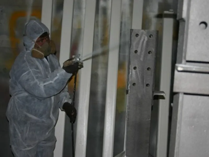 Newly coated structural steel section